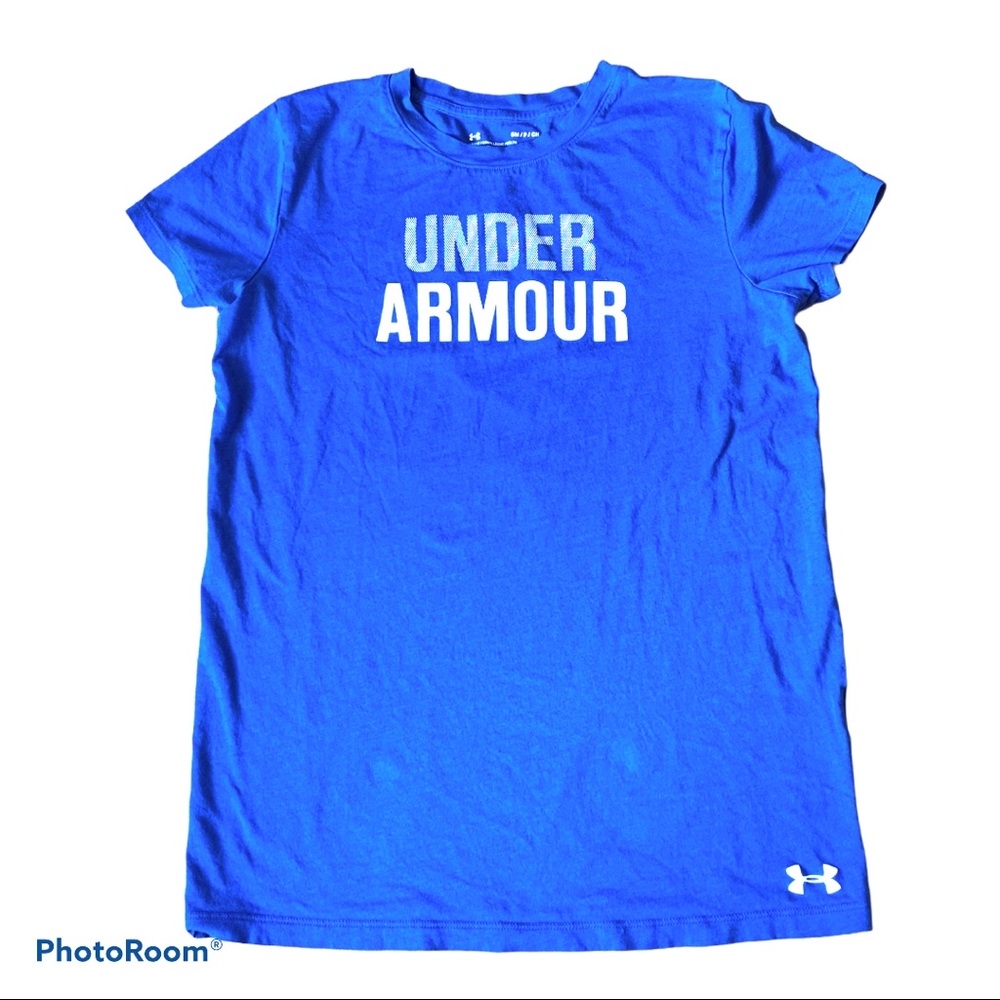 UA Loose Heatgear Royal Blue Logo T-shirt
